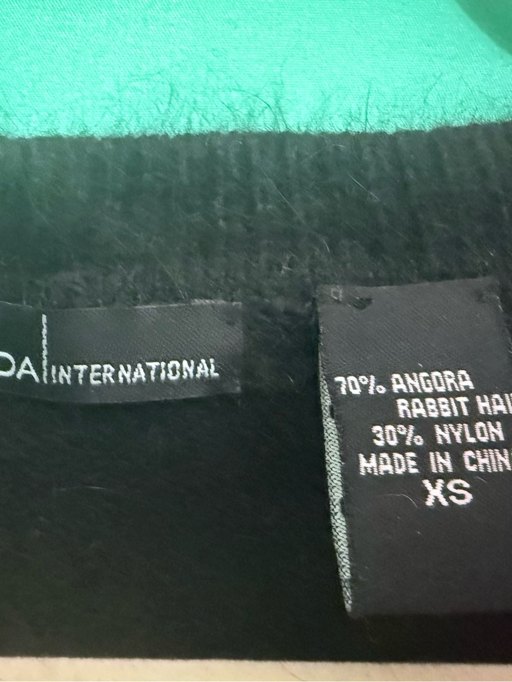 Moda International 70% Angora women’s Black Dress by Victoria’s Secret Y2K NWOT - Picture 5 of 7